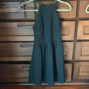 Backless black dress